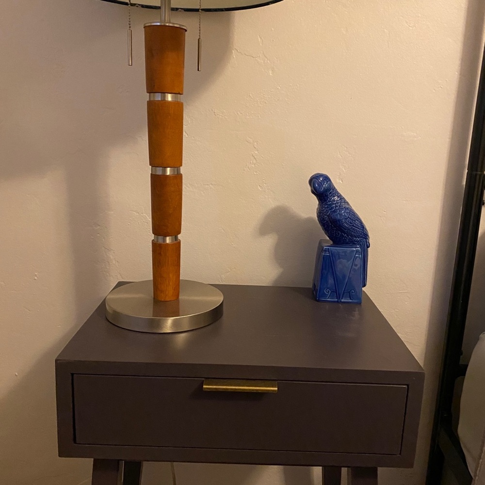 CB2 Ceramic Cobalt Blue Parrot Home Decor